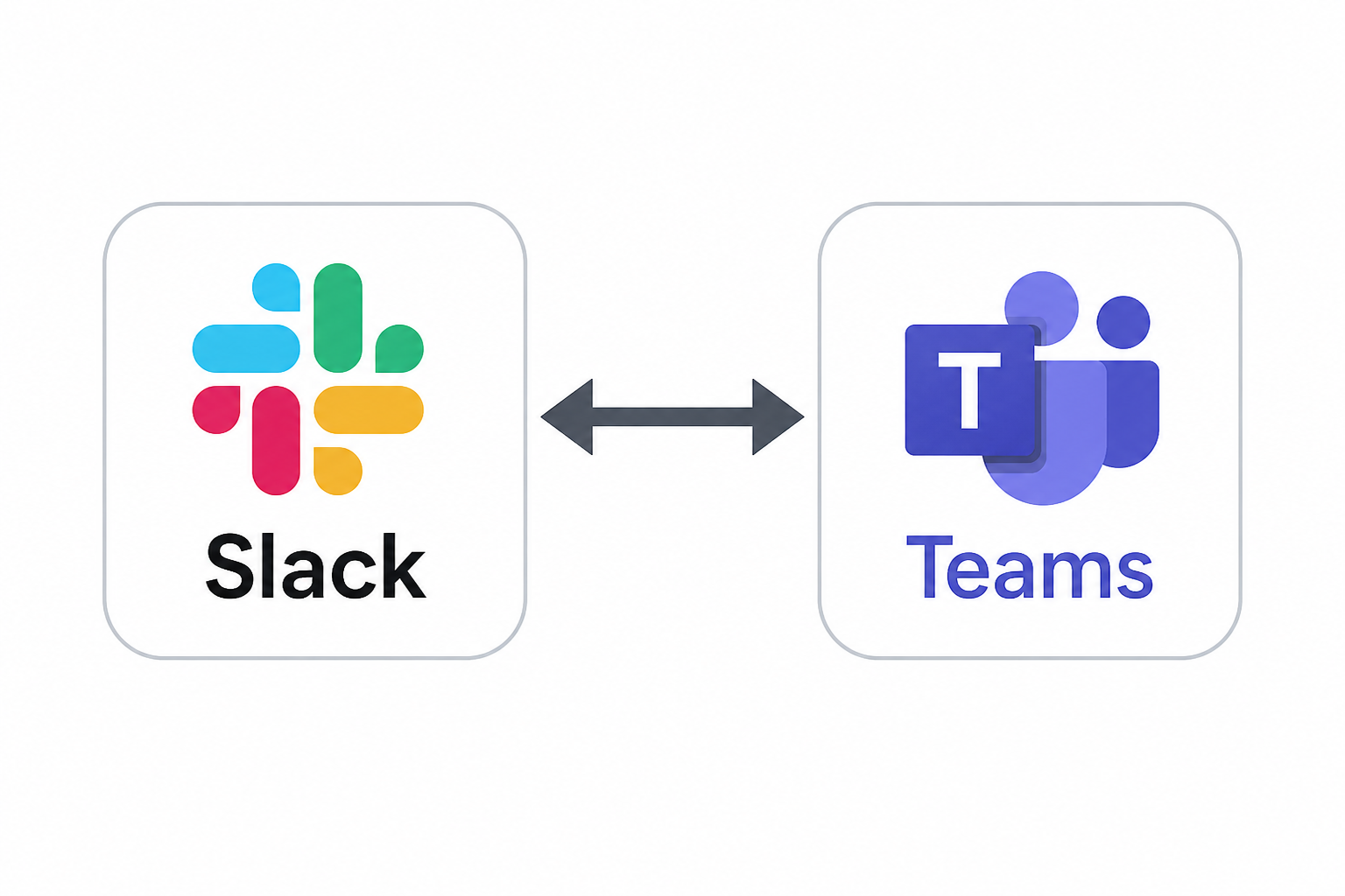 チャットツール同士を連携する方法（Slack↔Teams など）