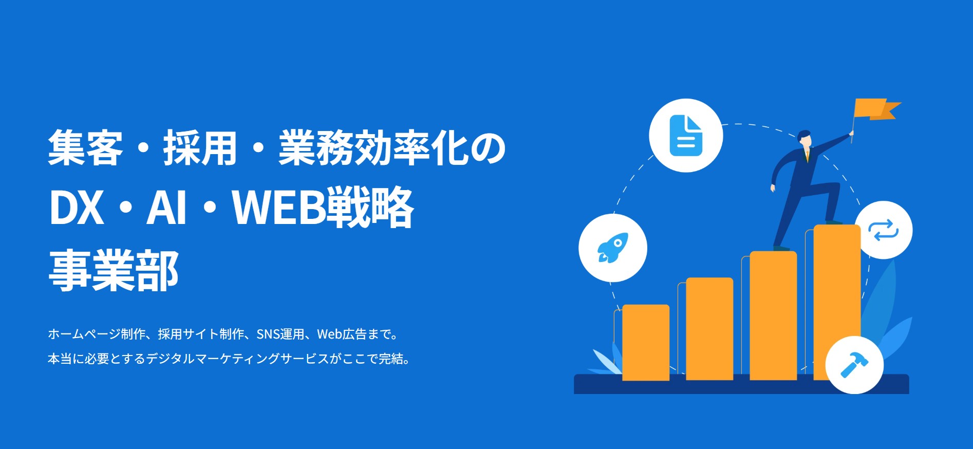 中小企業向け高品質Webサービス（ホームページ制作・採用サイト・SNS運用）