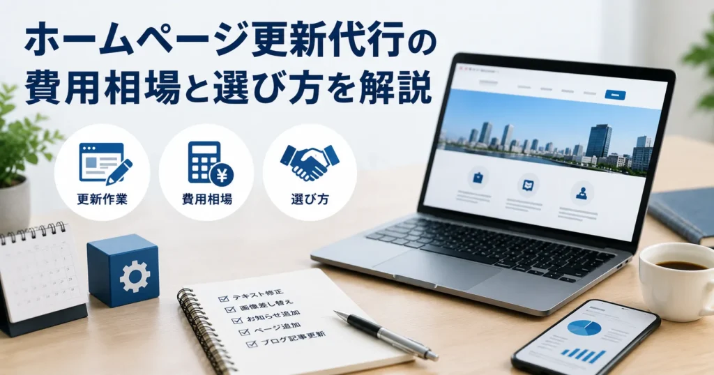 ホームページ更新代行の費用相場と選び方を解説