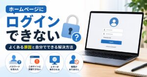 ホームページにログインできない——よくある原因と自分でできる解決方法