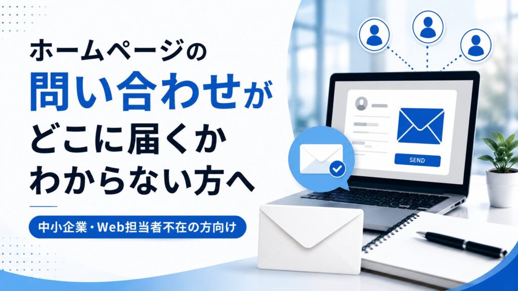 ホームページの問い合わせ、どこに届くかわからない方へ｜中小企業・Web担当者不在の方向け