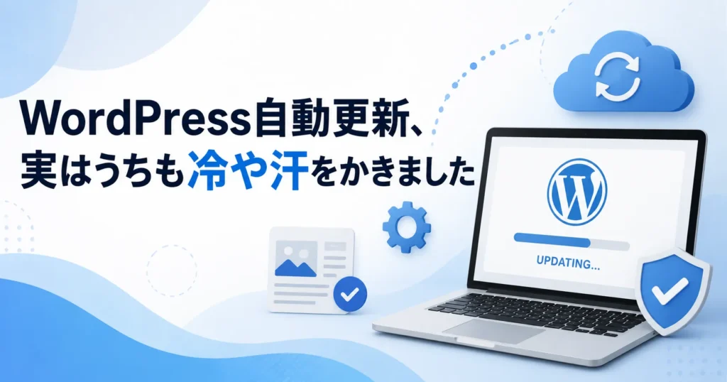 WordPress自動更新、実はうちも冷や汗をかきました