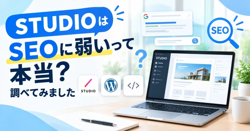 「STUDIOはSEOに弱い」というウワサを検証した