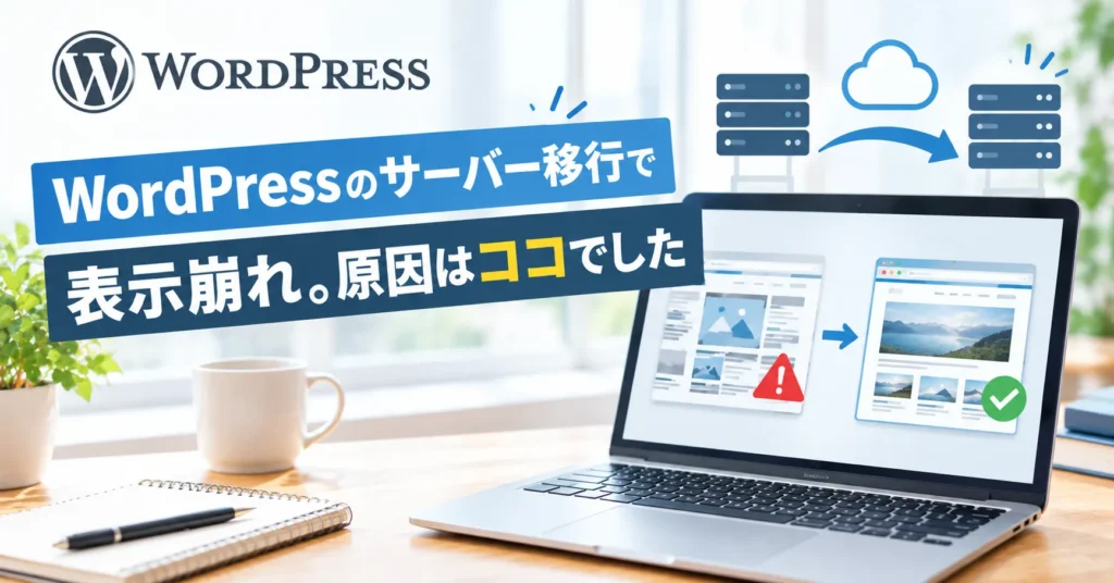 WordPressのサーバー移行で表示崩れ。原因はココでした