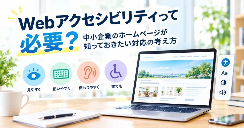 「Webアクセシビリティって必要？」中小企業のホームページが知っておきたい対応の考え方