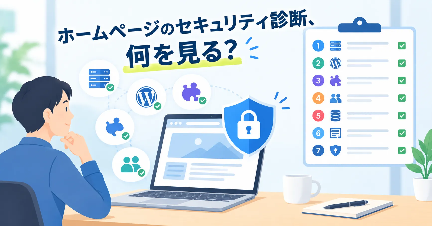 ホームページのセキュリティ診断、何を見る？｜確認する7項目と回答例